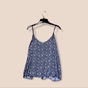Navy patterned tank top!